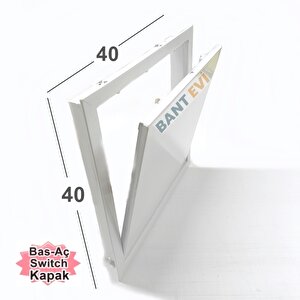 Metal Müdahale Kapağı 40x40cm Bas Aç Kontrol Kapağı Duvar Tavan Şaft Kapağı