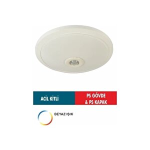 No-vo 18w Ledli Sensörlü Acil Kitli Tavan Armatürü (ps Gövde & Ps Kapak)