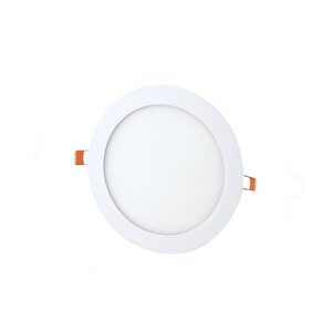 12w Sıva Altı Yuvarlak Slim Led Panel 3200k Sarı Işık 2 Adet