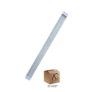 100w Beyaz Kristal Led Bant Armatür 6500k (beyaz Işık) 20 Adet