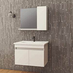 Bella Beyaz 65 Cm Banyo Mobilyası