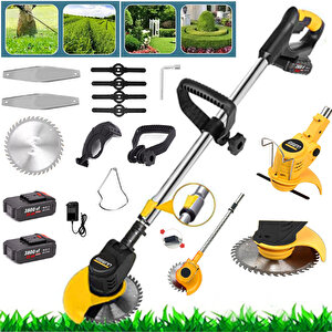 ASR 776 Series Ergonomic Swicht Yeni Nesil Çift Akülü Teleskopik Uzatmalı Ot Çim Çalı Biçme Tırpanı