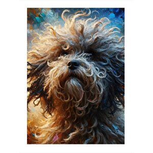 Teriyer Cinsi Köpek Art Mdf Tablo 25cmx 35cm 25x35 cm