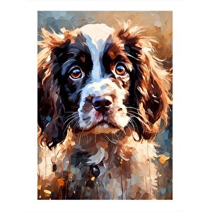 Sevimli Köpek Art Mdf Poster 35cm X50cm 35x50 cm