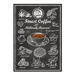 Kahve Temalı Art Mdf Poster 25cmx 35cm 25x35 cm