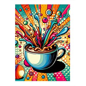 Kahve Temalı Dekoratif Ahşap Tablo 25cmx 35cm 25x35 cm