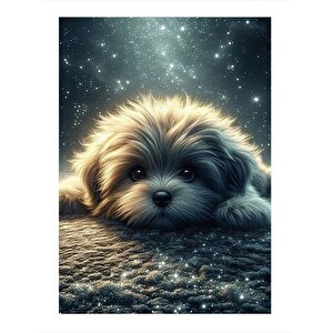 Sevimli Köpek Model Mdf Tablo 25cmx 35cm 25x35 cm