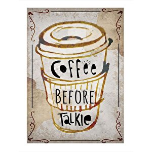 Kahve Temalı Art Mdf Poster 25cmx 35cm 25x35 cm