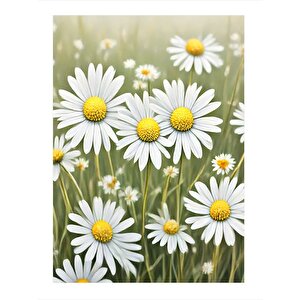 Papatyalar Mdf Tablo 25cmx 35cm 25x35 cm