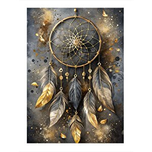 Düş Kapanı  Dreamcatcher  Desenli Mdf Tablo 25cmx 35cm 25x35 cm