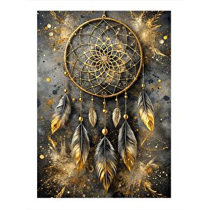 Düş Kapanı Dreamcatcher Hediyelik Mdf Tablo 25cmx 35cm 25x35 cm