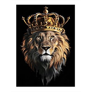 Ormanlar Kralı Aslan Dekoratif Mdf Tablo 25cmx 35cm 25x35 cm