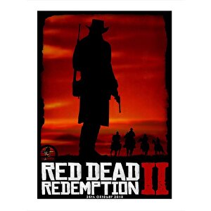 Red Dead Redemption 2 Dekoratif Mdf Tablo 25cmx 35cm 25x35 cm