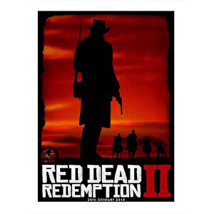 Red Dead Redemption 2 Dekoratif Mdf Tablo 35cm X50cm 35x50 cm