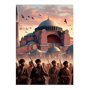 Ayasofya Camii Ve Ordu Model Mdf Tablo 25cmx 35cm 25x35 cm