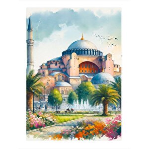 Cami Manzarası Tasarım Mdf Tablo 25cmx 35cm 25x35 cm
