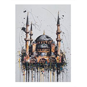 Kuru Kalem Ayasofya Camii Art Mdf Poster 35cm X50cm 35x50 cm