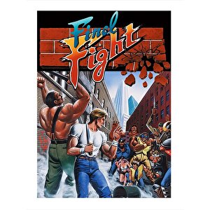 Final Fight Dekoratif Ahşap Tablo 35cm X50cm 35x50 cm