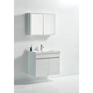 Bella 80 Cm Banyo Dolabı Takımı Alt Üst