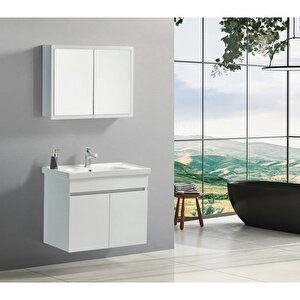 Bella 60 Cm Banyo Dolabı Takımı Alt Üst