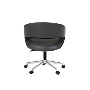 Krom Metal Ayaklı (ayarlanilabi̇li̇r) Deri̇ Turuncu Di̇ki̇şli̇ Kuaför Koltuğu