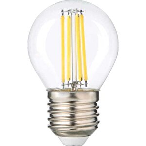 G45 Filament Edison Tip Rustik E-27 Şeffaf Cam 6 W Led Ampul - Günışığı Erd-42