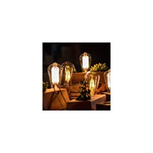 St64 Flamanlı 4w Led Rustik Dekoratif Ampul Vintage Aydınlatma