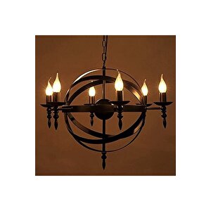 4w Dimmerli Avizeler Için Dekoratif Rustik Kıvrık Led Ampul E-14 Duylu 3200k Sarı Işık 5 Adet