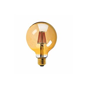 G95 8 Watt Sarı Filament Edison Tip Rustik Led Ampul 750 Lümen G95 8 Watt