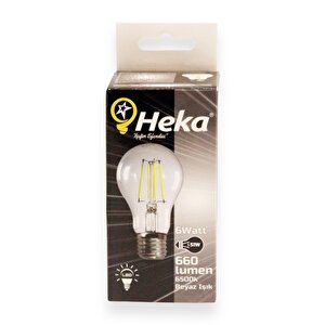 Led Filament Ampul 6 W E27 Beyaz Işık