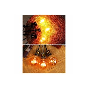 G95 Flamanlı Rustik 4w Led Ampul 10'lu Dekoratif Vintage Aydınlatma