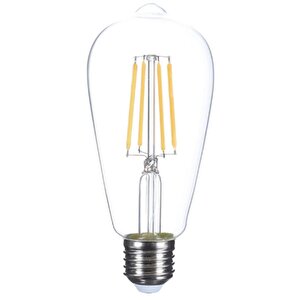 4'lü Led Rustik Ampul Şeffaf 6 W Sarı Işık 2700k 8699089463811
