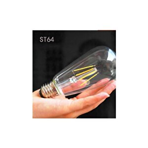 St64 Filament Tip Rustik Ampul 6 Watt Led Ampul