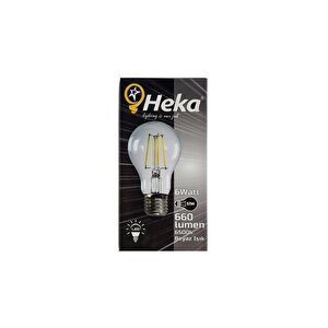 4'lü Led Ampul 6w 6500k E27 ( Beyaz ) ( A60 ) Erd-96