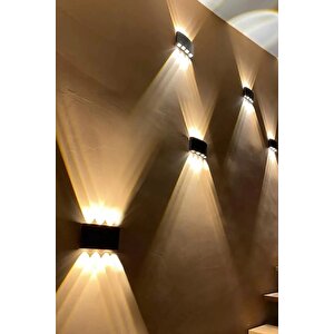 Led Aplik Aydınlatma Çift Taraflı Led Dekoratif Duvar Aplik 4 Led