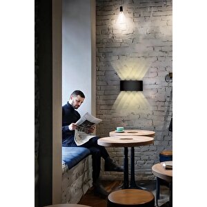 Led Aplik Aydınlatma Çift Taraflı Led Dekoratif Duvar Aplik 4 Led