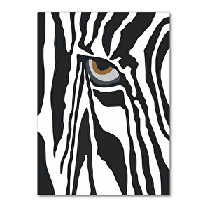 El Yapımı Üç Boyutlu Ahşap Zebra Tablo