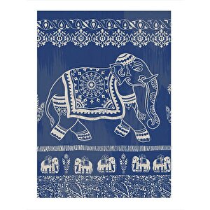 Hindistanda Fil Art Mdf Tablo 25cmx 35cm 25x35 cm
