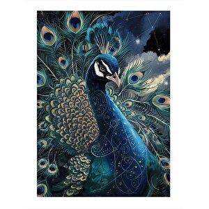 Tavus Kuşu Hediyelik Mdf Tablo 25cmx 35cm 25x35 cm