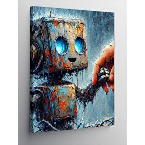 Kanvas Tablo Küçük Robot