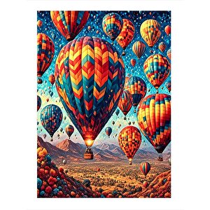Uçan Balonlar Model Mdf Tablo 25cmx 35cm 25x35 cm