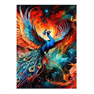Kızıl Kanatlı Tavus Kuşu Mdf Tablo 35cm X50cm 35x50 cm