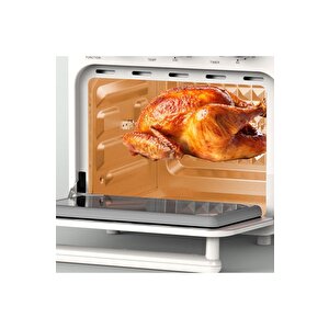 360° Derece Dönüş Sistemli 16 Lt Geniş Kapasiteli Zamanlayıcılı Yağsız Retro Fritöz Kaf-5556