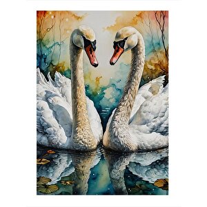 Leylekler Art Mdf Tablo 35cm X50cm 35x50 cm