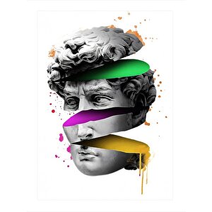 Davut Heykeli Pop Art Art Mdf Tablo 35cm X50cm 35x50 cm