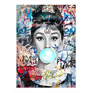 Audrey Hepburn Pop Art Art Mdf Poster 25cmx 35cm 25x35 cm