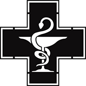 , Hygieia'nın Kasesi Cross Metal Duvar Tablo