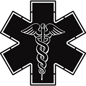 , Asclepius'un Asası Metal Duvar Tablo