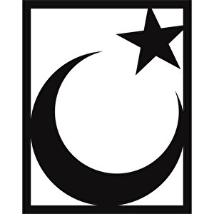 , Ay - Yıldız Metal Duvar Tablo