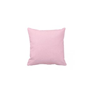 Pembe Yastık Kırlent Kılıfı Çift Taraflı